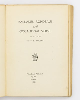 Ballades, Rondeaus and Occasional Verse