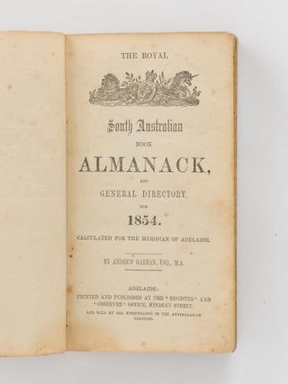 The Royal South Australian Almanack and General Directory for 1854