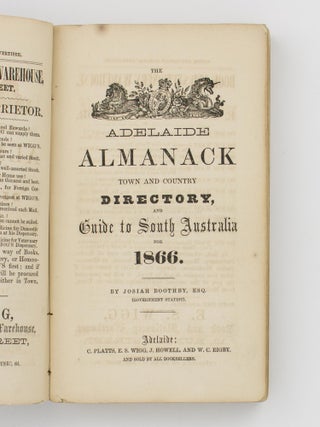 The Adelaide Almanack, Town and Country Directory, and Guide to South Australia for 1866