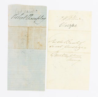 Two rare ephemeral items associated with the Bank of South Australia, dating from the early 1840s