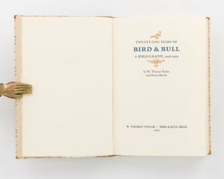 Twenty-one Years of Bird & Bull. A Bibliography, 1958-1979