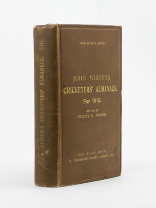 Item #81028 Wisden's Cricketers' Almanack for 1910. Cricket