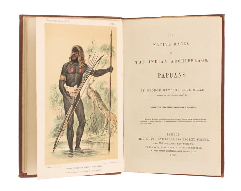 Item #81865 The Native Races of the Indian Archipelago. Papuans. George Windsor EARL.
