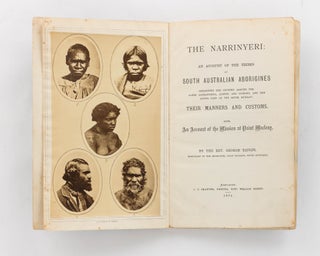 Item #81902 The Narrinyeri. An Account of the Tribes of South Australian Aborigines inhabiting...