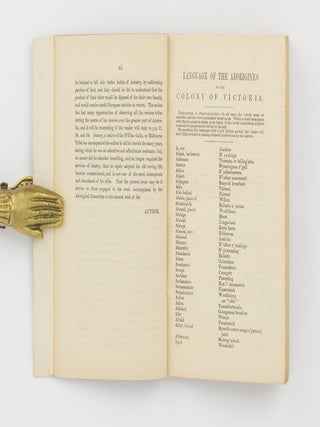 Language of the Aborigines of the Colony of Victoria, and other Australian Districts; with Parallel Translations and Familiar Specimens in Dialogue, as a Guide to Aboriginal Protectors, and Others engaged in ameliorating their Condition ... Second edition