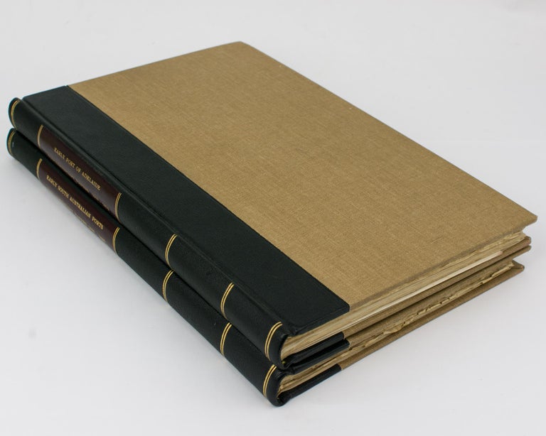 Item #82561 Two volumes of nineteenth century South Australian Parliamentary Papers relating to ports and harbors, together with a small quantity of related manuscript material, collected by Geoffrey Ingleton. South Australian Ports and Harbors.