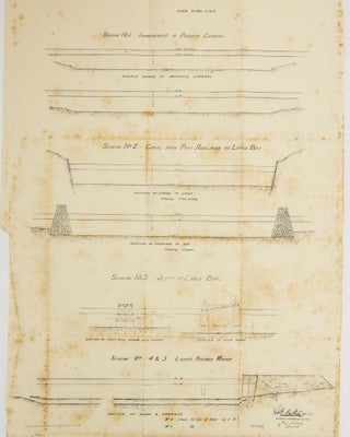 Two volumes of nineteenth century South Australian Parliamentary Papers relating to ports and harbors, together with a small quantity of related manuscript material, collected by Geoffrey Ingleton