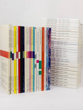 Item #83357 Australian Feminist Studies. Number 1, Summer 1985 to Volume 21, Number 51, November...