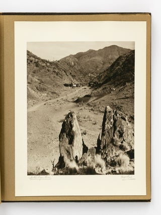 An album of 25 bromoil prints of Central Australia, individually captioned and signed by the photographer