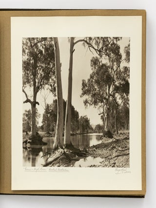 An album of 25 bromoil prints of Central Australia, individually captioned and signed by the photographer