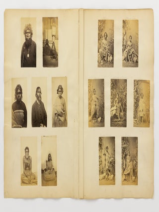 A collection of 24 carte-de-visite portrait photographs of Indigenous Australians, circa 1860s, Indigenous Australian Portraits, Thomas Jeston WASHBOURNE.