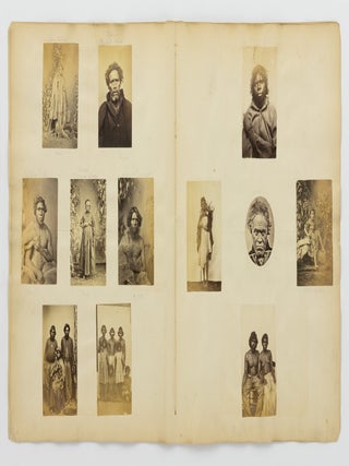 A collection of 24 carte-de-visite portrait photographs of Indigenous Australians, circa 1860s, most from the Yarra Valley and North-East Victoria