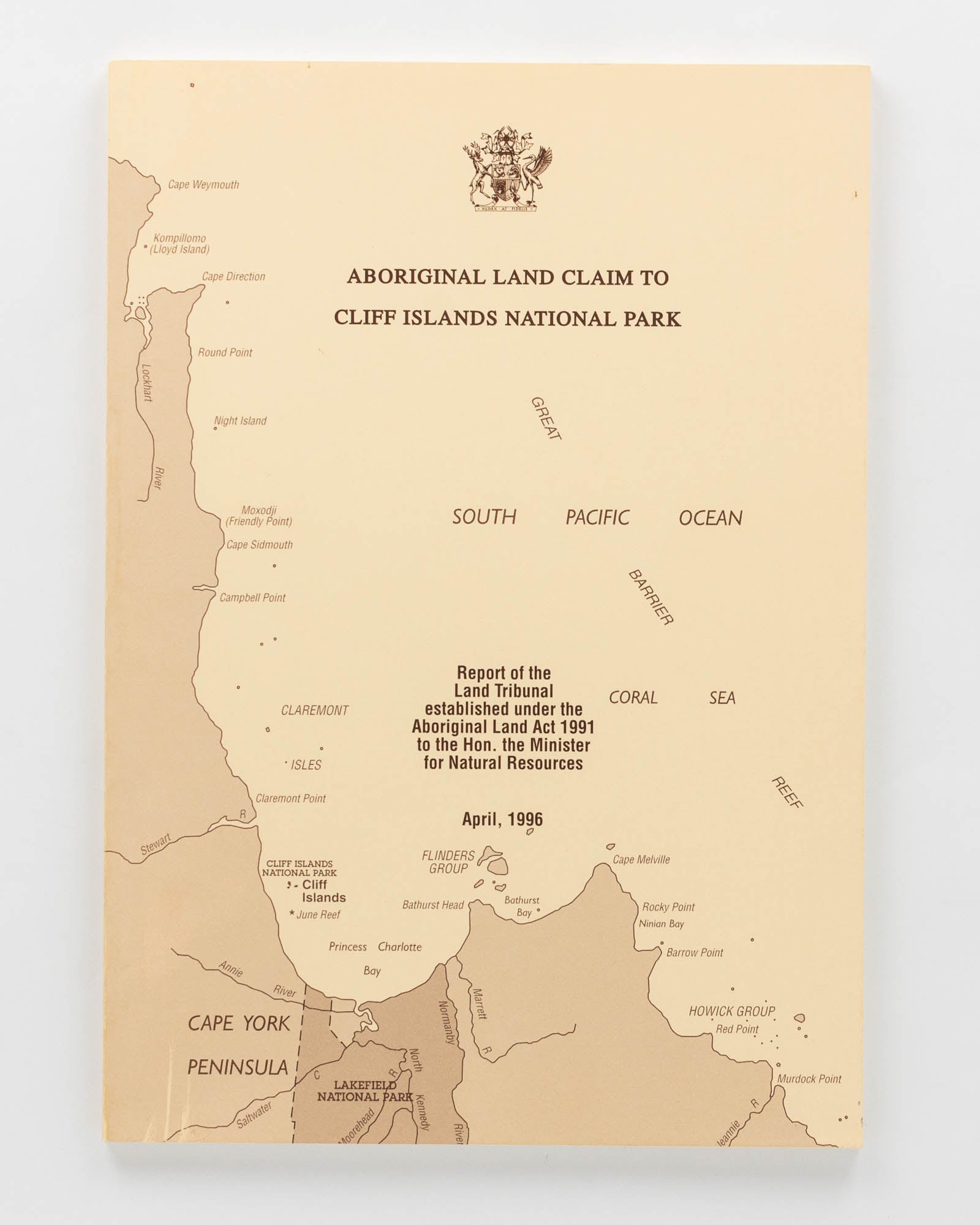 Aboriginal Land Claim to Cliff Islands National Park. Report of