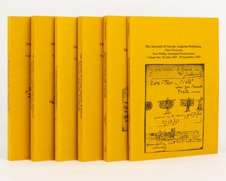 The Journals of George Augustus Robinson, Chief Protector, Port Phillip Aboriginal Protectorate. Volume One: 1 January 1839 - 30 September 1840. Volume Two: 1 October 1840 - 31 August 1841. Volume Three: 1 September 1841 - 31 December 1843. Volume Four: 1 January 1844 - 24 October 1845. Volume Five: 25 October 1845 - 9 June 1849. Volume Six: 10 June 1849 - 30 September 1852