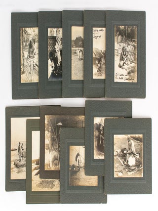 Item #86940 A group of eleven vintage gelatin silver photographs (circa 1920s) mounted...