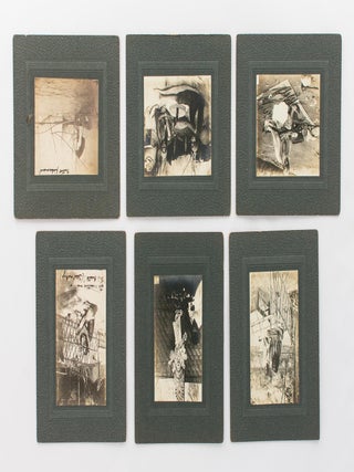 A group of eleven vintage gelatin silver photographs (circa 1920s) mounted individually on commercial blind-embossed cards; the photographer is not identified