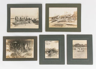 A group of eleven vintage gelatin silver photographs (circa 1920s) mounted individually on commercial blind-embossed cards; the photographer is not identified