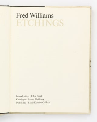 Fred Williams Etchings. Introduction by John Brack