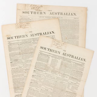 Item #88563 The Southern Australian. Volume 1, Number 29 (15 December 1838) + Number 30 (22...