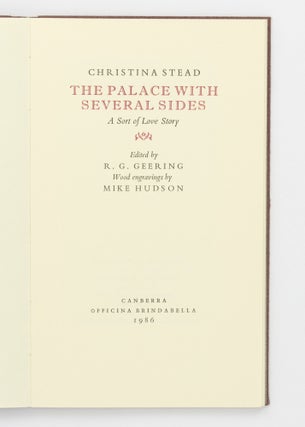 The Palace with Several Sides. A Sort of Love Story. Edited by R.G. Geering