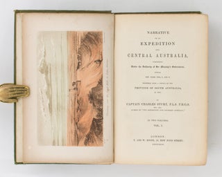 Item #93871 Narrative of an Expedition into Central Australia ... during the years 1844, 5 and 6....