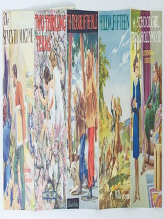 Item #94641 The colour-pictorial front panels of eleven dustwrappers of books for girls published...