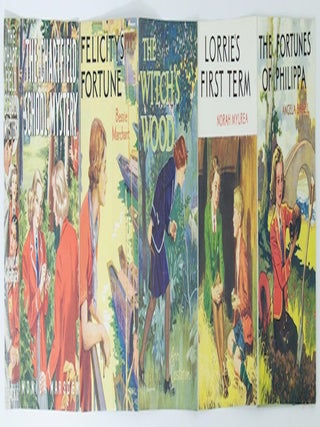 The colour-pictorial front panels of eleven dustwrappers of books for girls published in London by Blackie, circa 1940