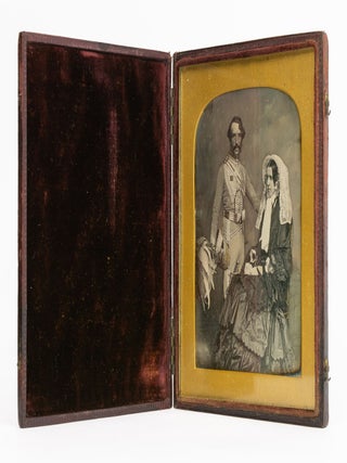 A fine hand-coloured half-plate daguerreotype of Major-General Henry Dundas Drummond (1802-1867) of the East India Company, and his wife Emmeline