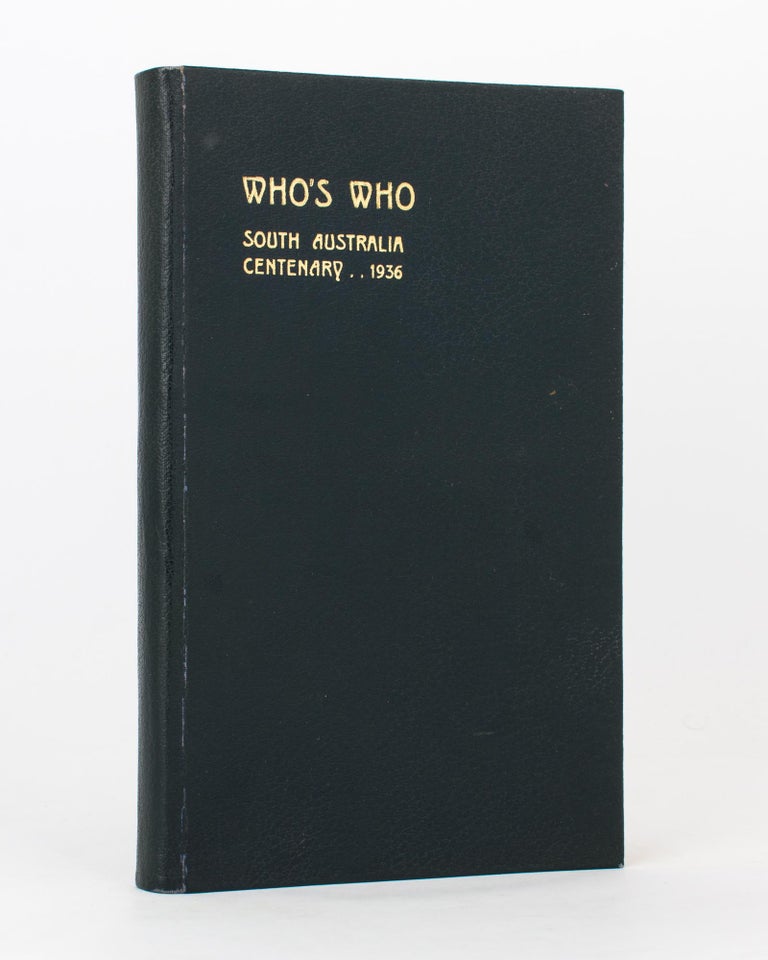 Item #96089 'Who's Who', South Australia Centenary, 1936. South Australia.