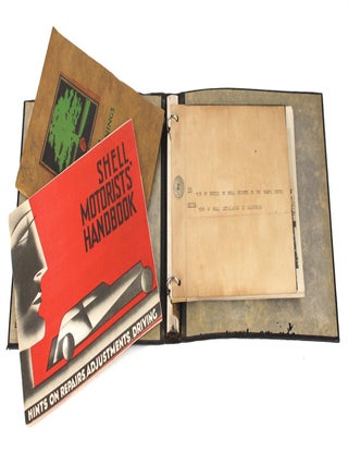 Item #96199 An album of eleven 1920s photographs promoting the Shell Company in Australia. Trade...