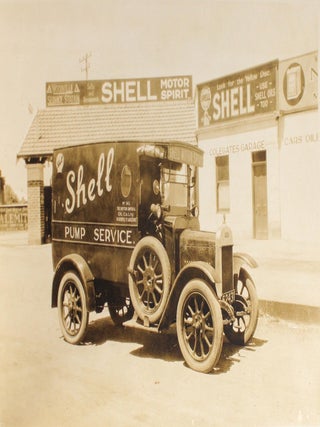 An album of eleven 1920s photographs promoting the Shell Company in Australia