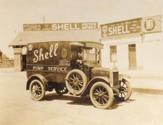 An album of eleven 1920s photographs promoting the Shell Company in Australia