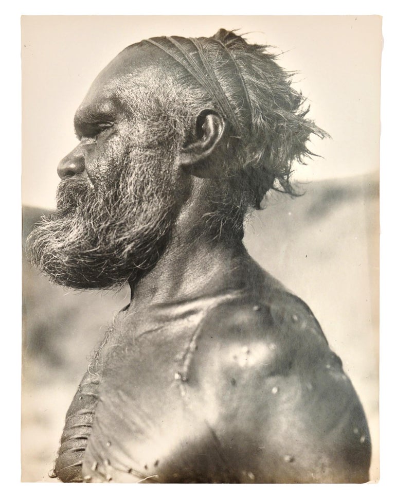 Item #96324 Five vintage gelatin silver photographs (each 215 x 165 mm) by Gillen or Spencer, being individual portraits of four Indigenous men and one woman in the Northern Territory, 1901-02. Francis GILLEN, Walter Baldwin SPENCER.