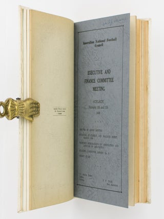 Australian National Football Council. Executive Committee Meeting, Adelaide, 23rd November, 1940. Minutes ...