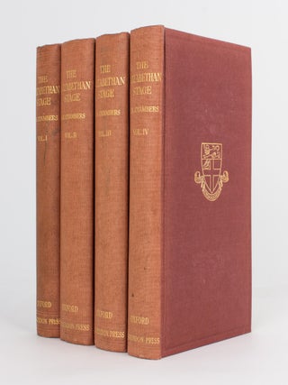 Item #96503 The Elizabethan Stage. Edmund Kerchever CHAMBERS