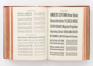 American Specimen Book of Type Styles. Complete Catalogue of Printing Machinery and Printing Supplies, 1912
