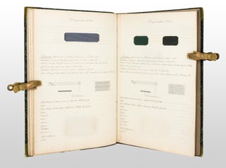 A large nineteenth century scrapbook containing 66 samples of fabric (circa 1870)