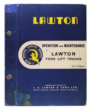 Operating Instructions and Parts List. Lawton Fork Truck, Model TFT 45 CC