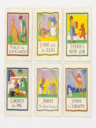 The complete set of six booklets in the 'Out of the Ark' series. Individual titles are Ham and the Egg; Teddy's New Job; Wally the Kangaroo; Jennie the Big Giraffe; Grunty the Pig; and Jimmy the Baby Elephant