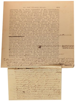 A New View of Insanity. The Duality of the Mind, proved by the Structure, Functions, and Diseases of the Brain, and by the Phenomena of Mental Derangement, and shown to be essential to Moral Responsibility. With an Appendix: 1. On the Influence of Religion on Insanity. 2. Conjectures on the Nature of the Mental Operation. 3. On the Management of Lunatic Asylums