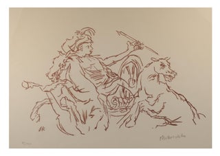 Item #97501 'Achills Sturz' [Achilles' Fall, 1969]. An original chalk lithograph (now archivally...