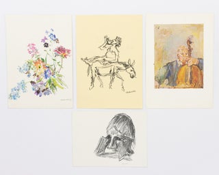 Four printed pictorial Christmas cards by, and from, Oskar Kokoschka are available separately