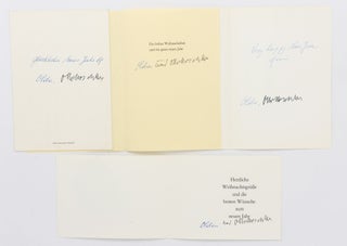 Four printed pictorial Christmas cards by, and from, Oskar Kokoschka are available separately
