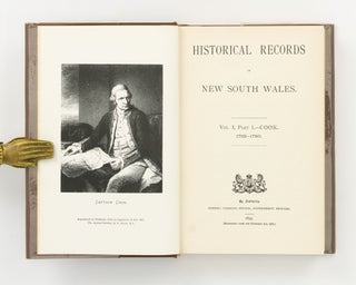 Historical Records of New South Wales. Volume I, Part 1: Cook. 1762-1780