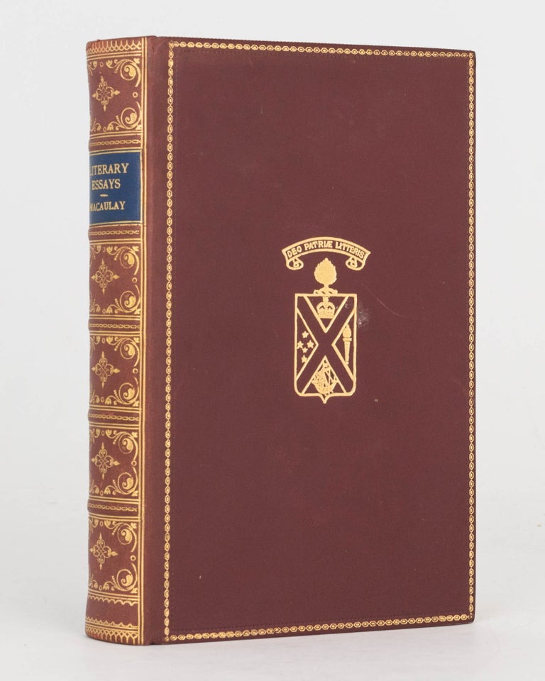 Item #98406 Literary Essays contributed to the Edinburgh Review. Lord MACAULAY.