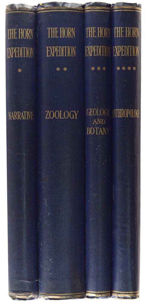 Item #98733 Report on the Work of the Horn Scientific Expedition to Central Australia. [Volume 1: Introduction, Narrative, Summary of Results, Supplement to Zoological Report, Map. Volume 2: Zoology. Volume 3: Geology and Botany. Volume 4: Anthropology]. Horn Scientific Expedition, Baldwin SPENCER.