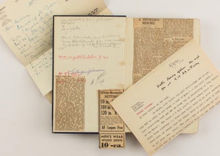 Four letters (quarto, 7 pages autograph, 2 pages typed) by Arthur Gask to his friend Dr Edward Angas Johnson. Two letters are dated 1938 (3 pages), the others are dated 1947
