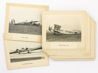Item #98972 An impressive collection of nineteen vintage photographs of Bristol aircraft from the...