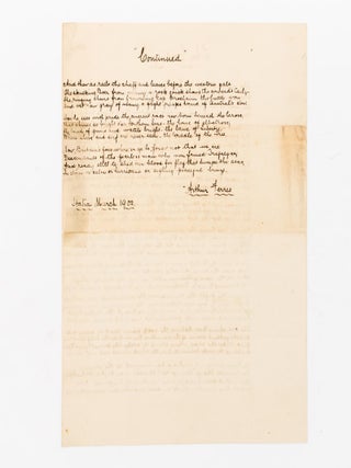 'The Contingent.' A manuscript patriotic poem about the Second Boer War